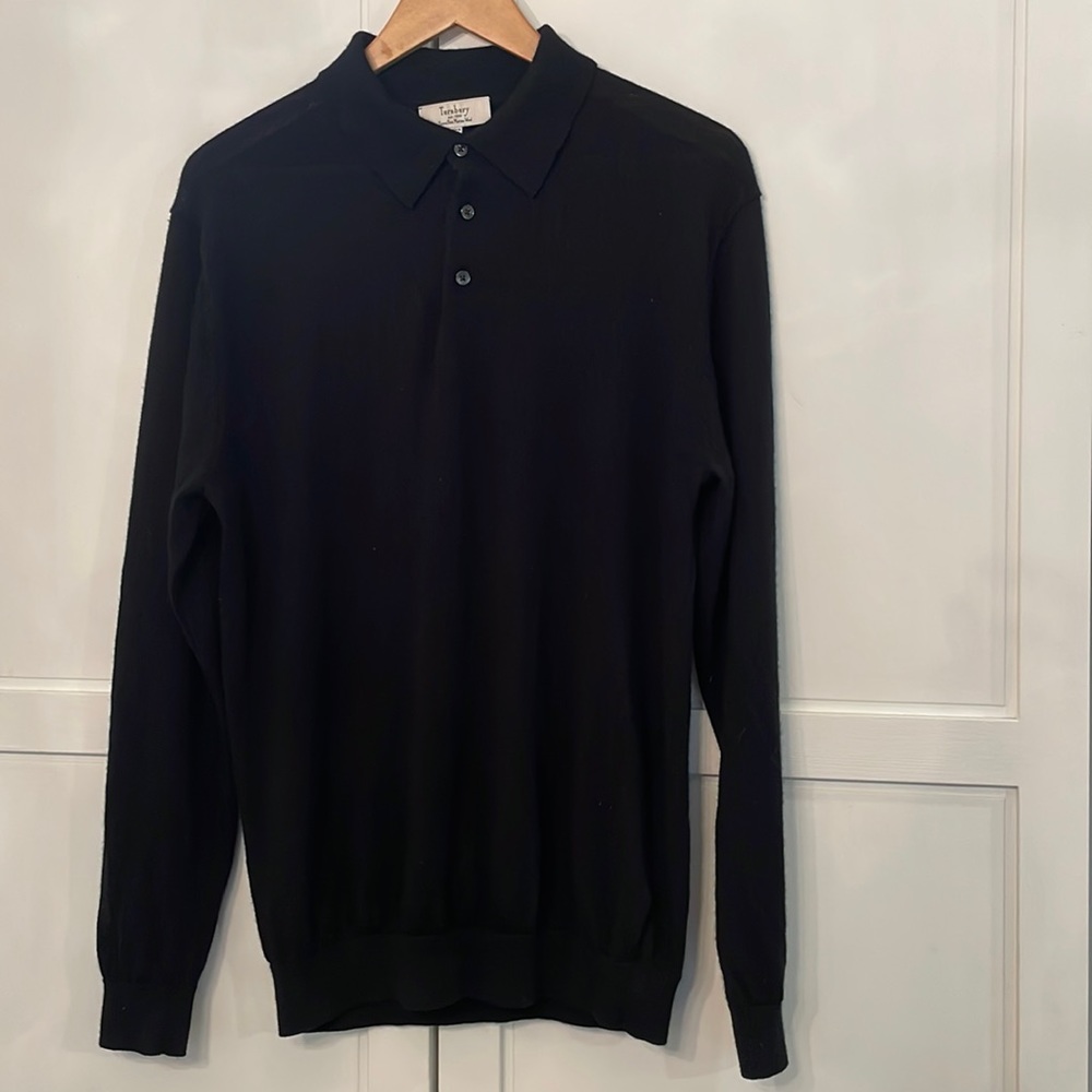Collared Black Sweater - image 1